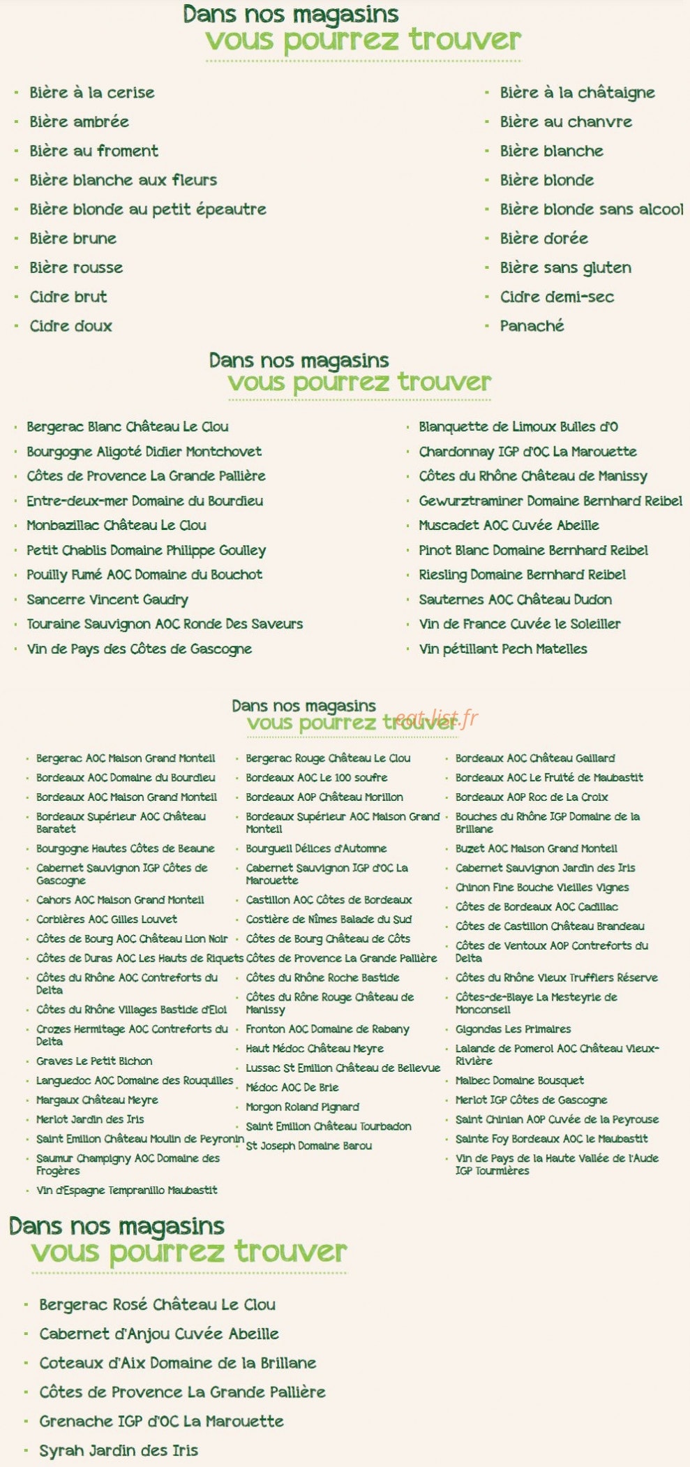 Bio c'bon — carte page 11