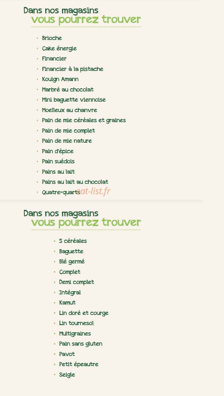 Bio c'bon — carte page 2