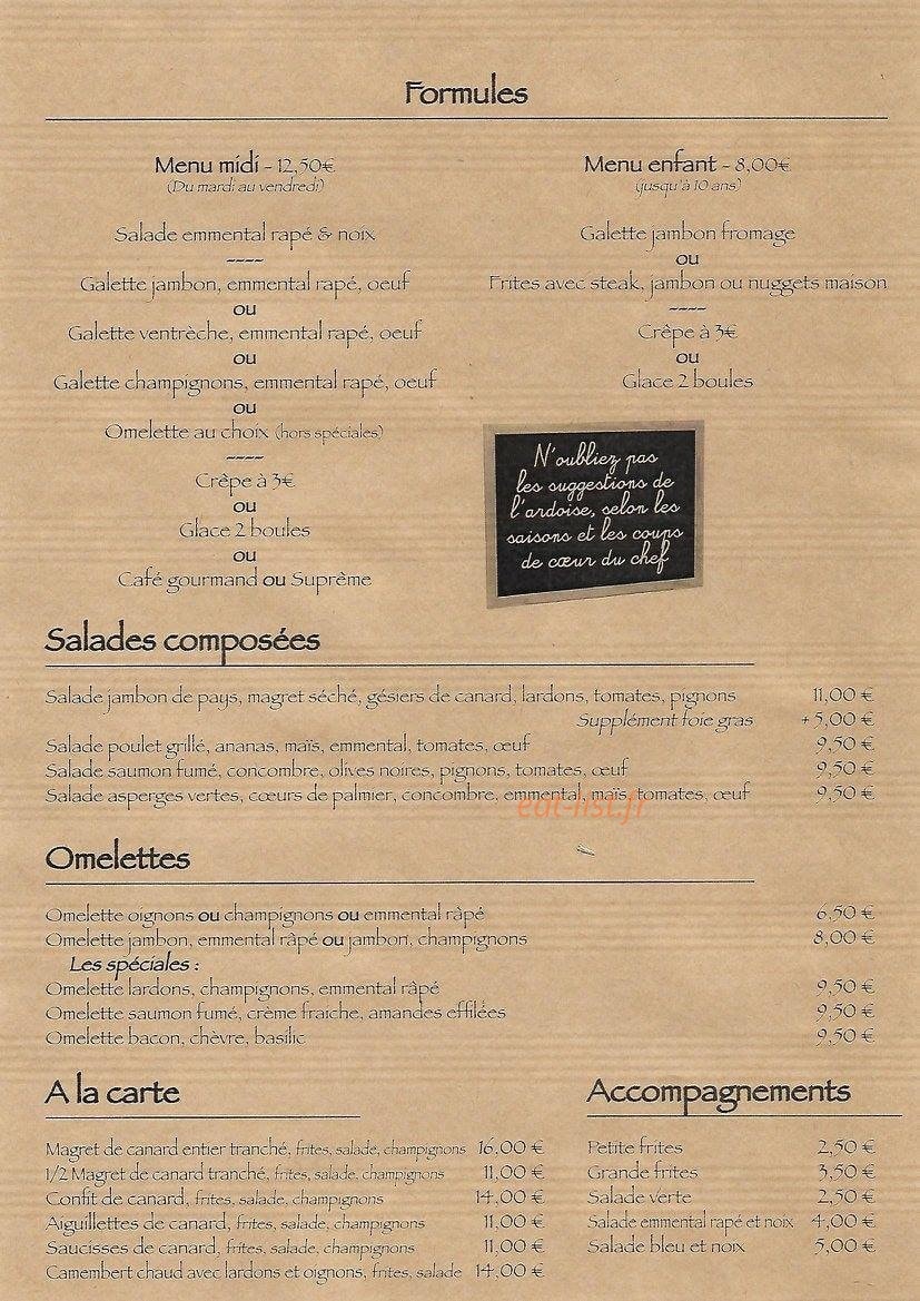 Crêperie Le Menhir — carte page 6