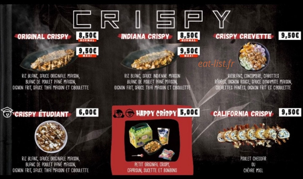 Crispy wok — carte page 1