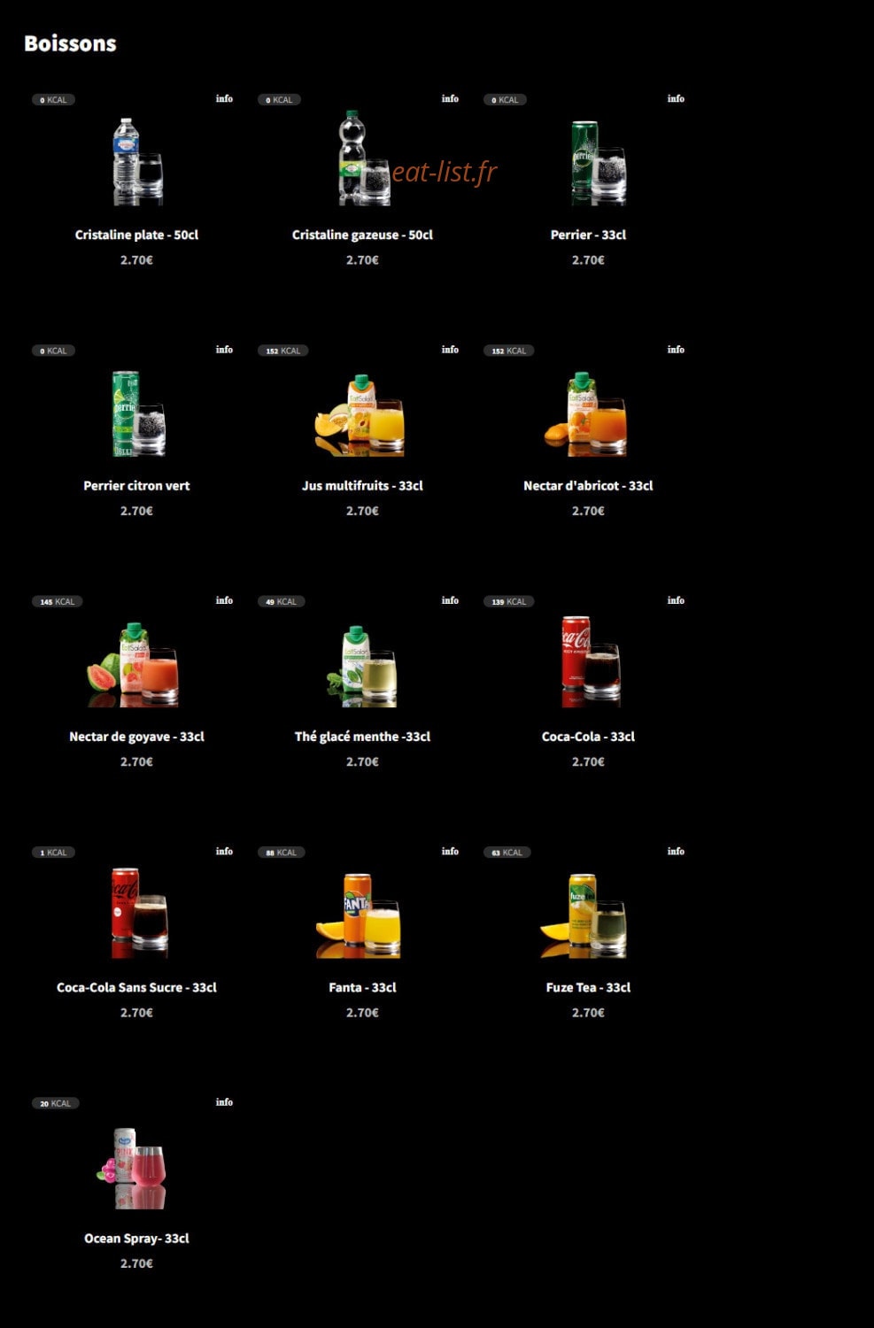 Eat Salad — carte page 8