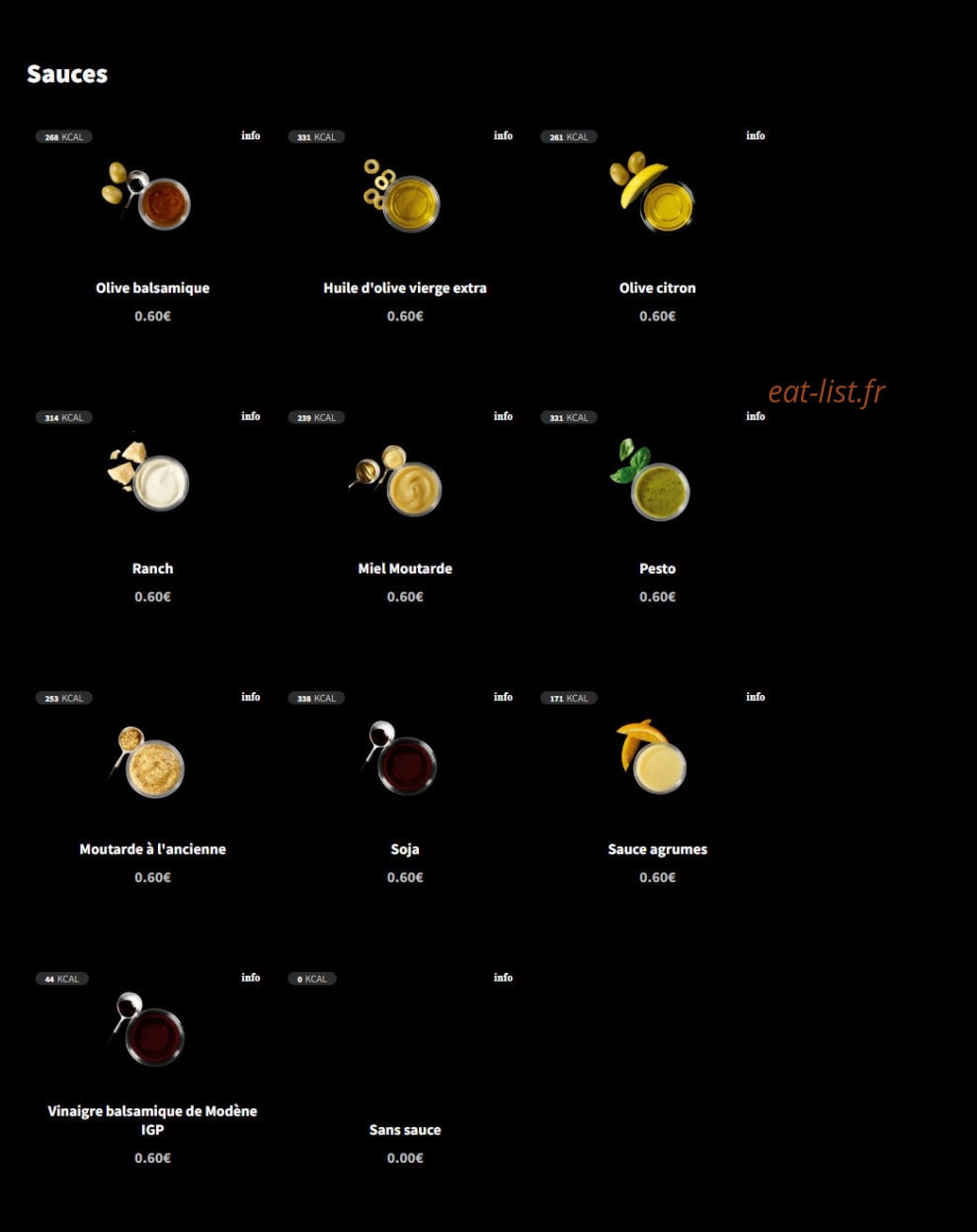 Eat Salad — carte page 6