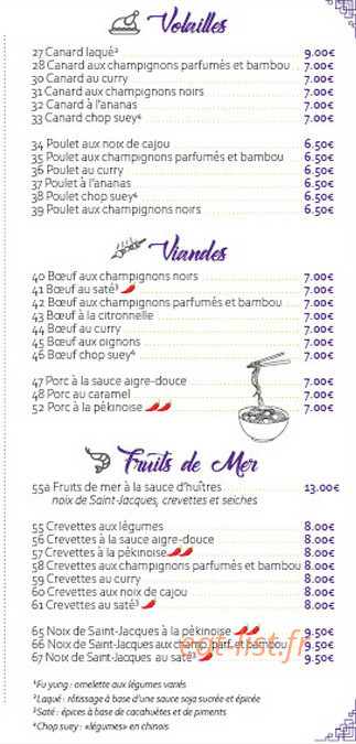 L'Oiseau du Paradis — carte page 5