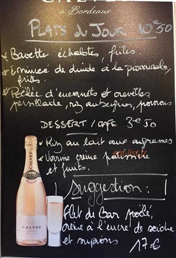 Le Cochon Volant — carte page 2