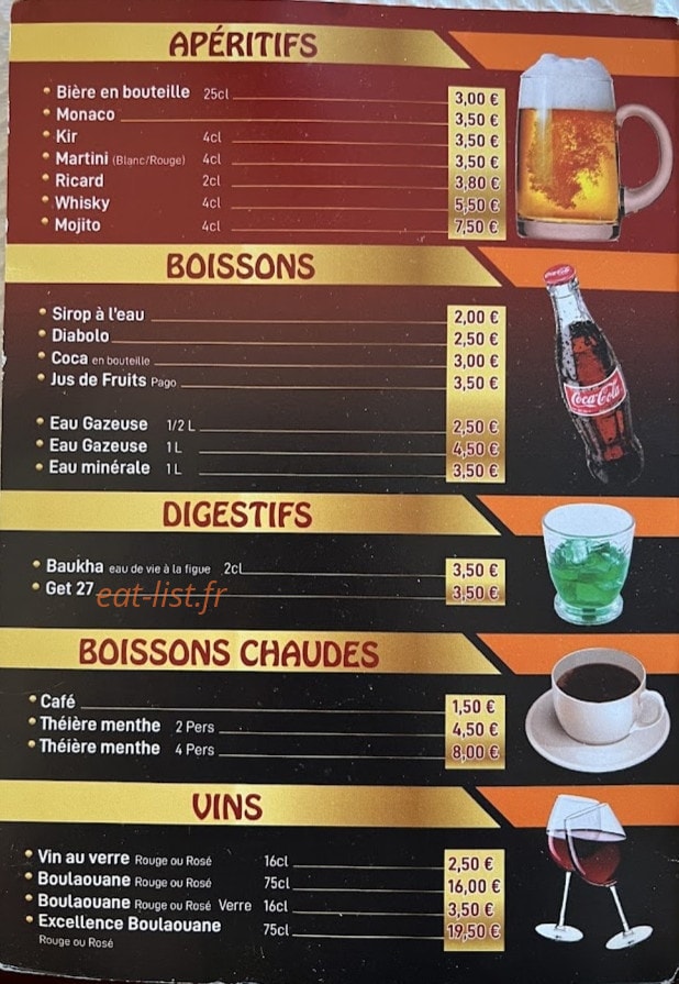 Le Marrakech — carte page 3