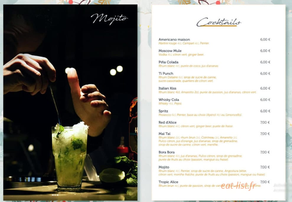 Les Comptoirs d'Alice et Jules — carte page 5