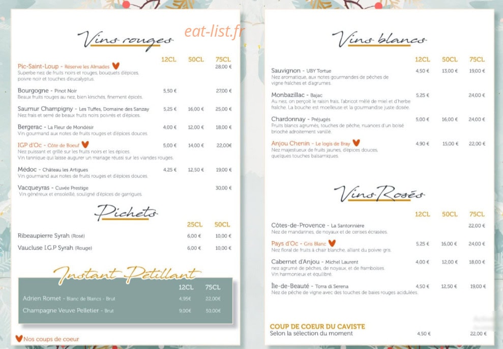 Les Comptoirs d'Alice et Jules — carte page 6