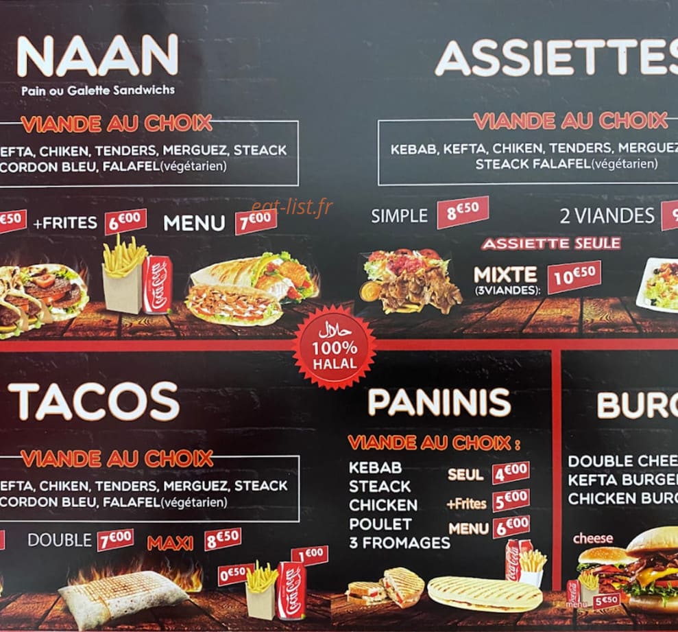 O Naan Tacos à Langon menu et photos