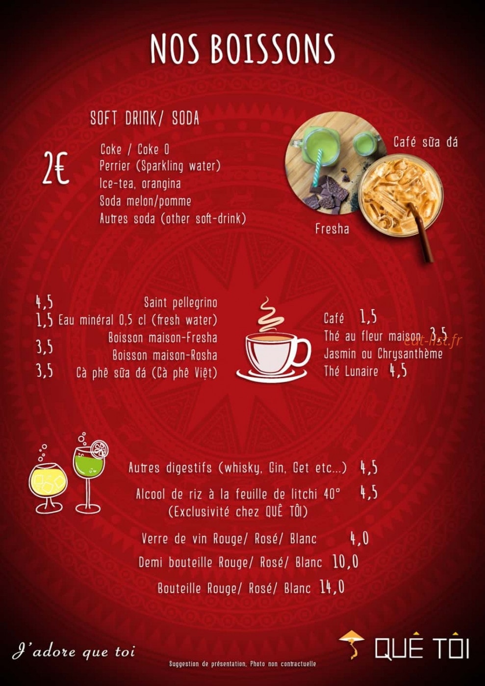 Que Toi — carte page 8