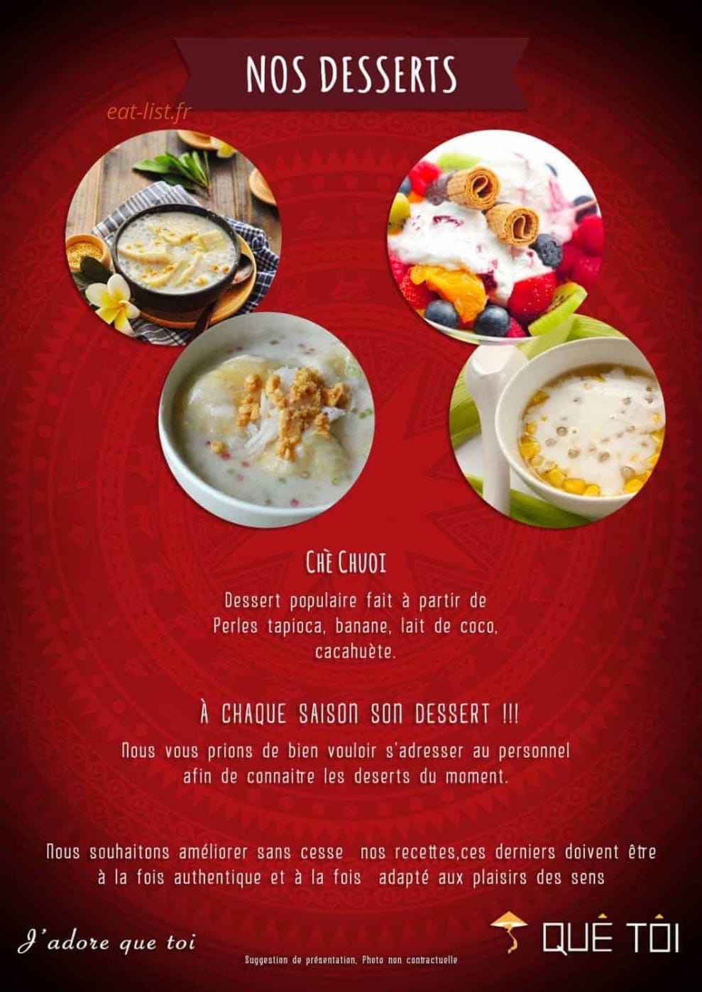 Que Toi — carte page 7