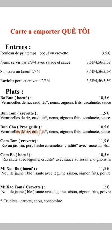 Que Toi — carte page 11