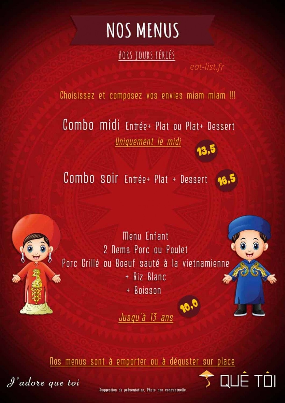 Que Toi — carte page 1