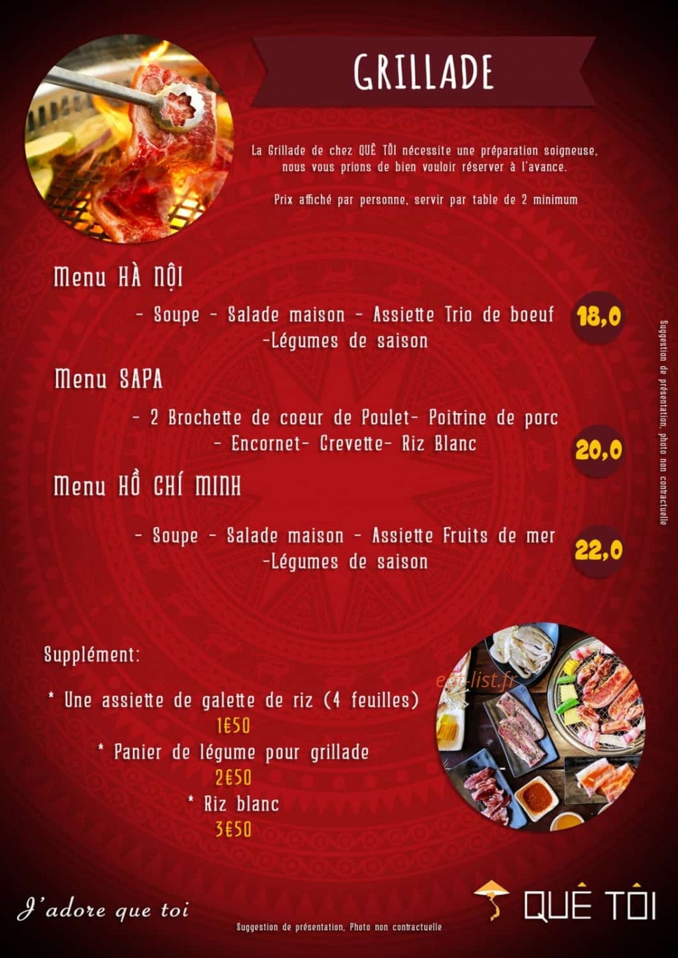 Que Toi — carte page 9