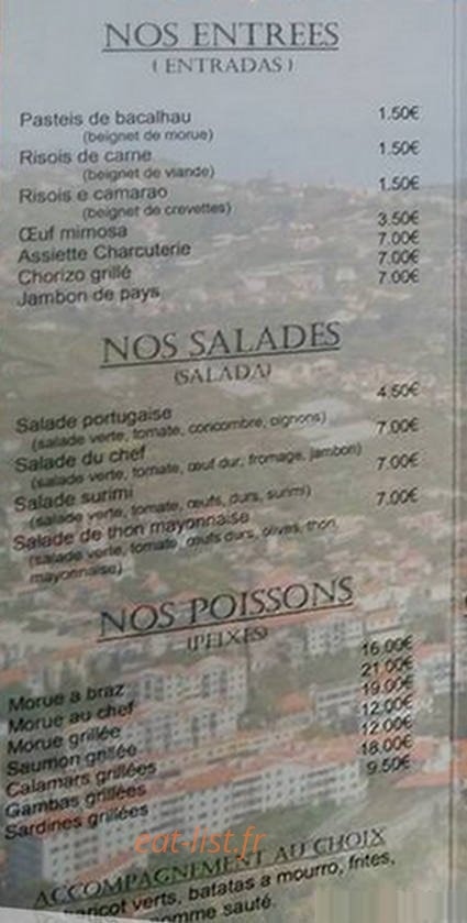 Saveurs du grill — carte page 1
