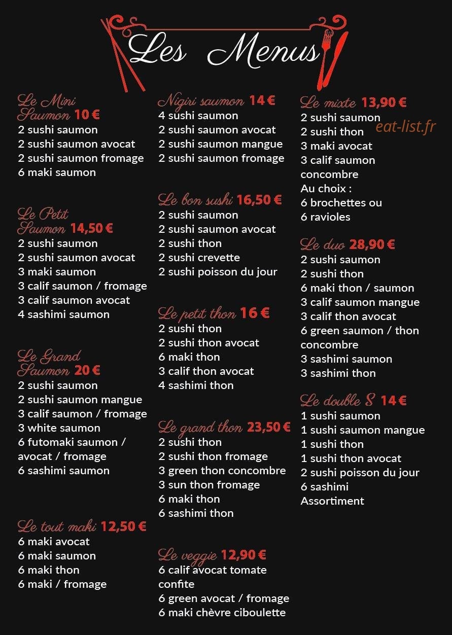 Le Bon Appétit — carte page 2