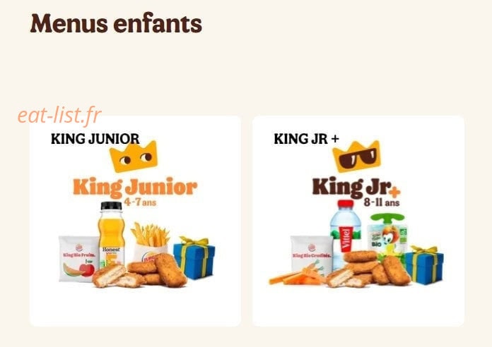 Burger King — carte page 7