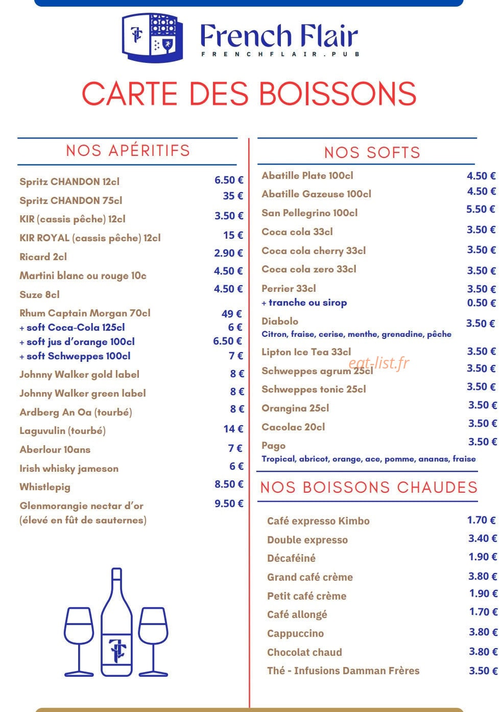 French Flair — carte page 4