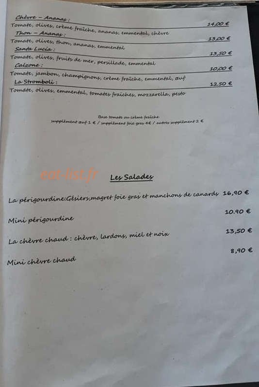 Le Stromboli — carte page 2