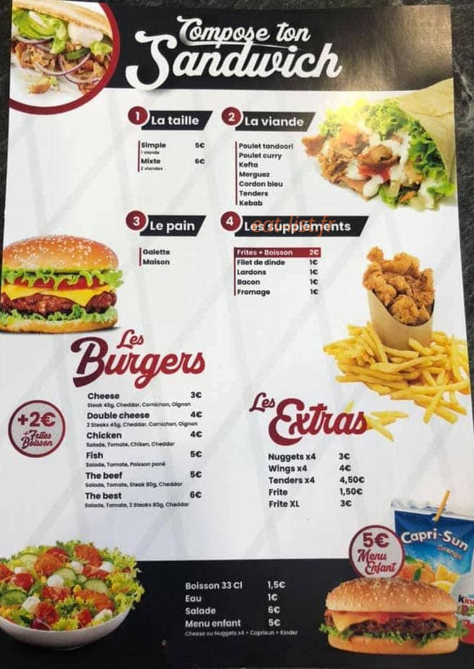 Best Of Tacos Burger — carte page 2
