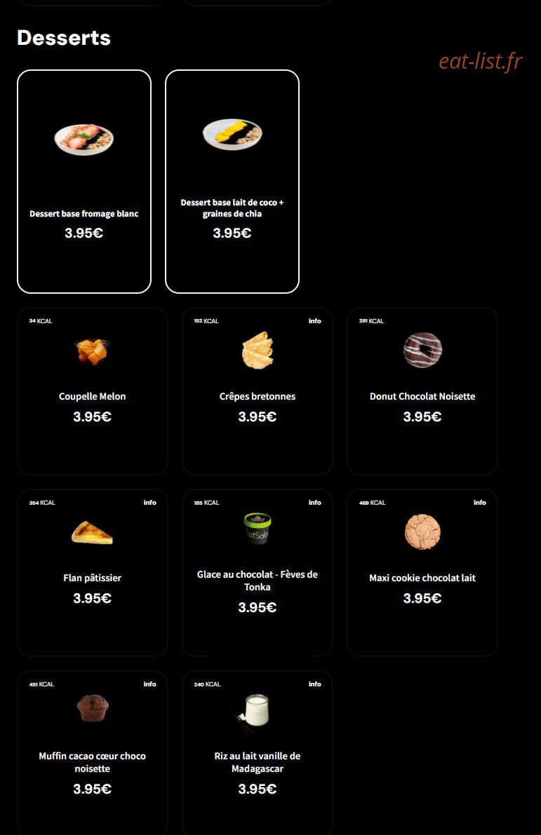 Eat Salad — carte page 6