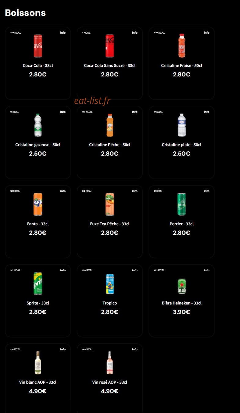 Eat Salad — carte page 5
