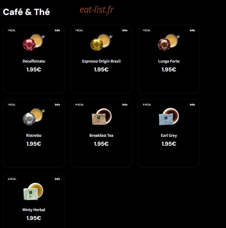 Eat Salad — carte page 8