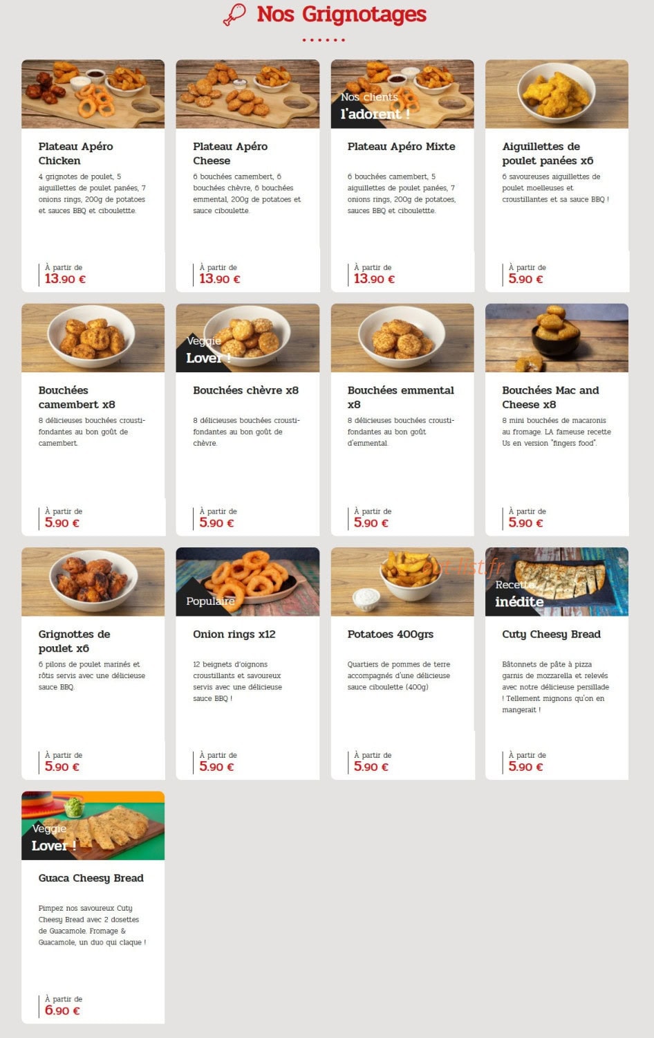 La Boîte à Pizza — carte page 7