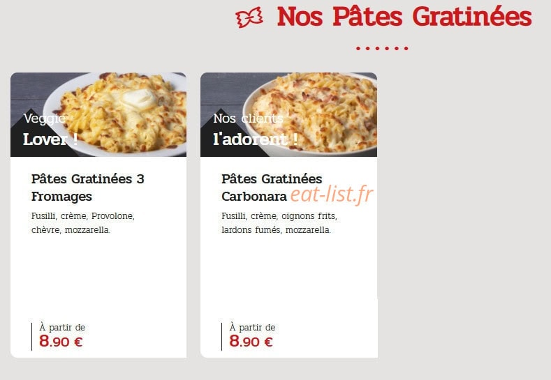 La Boîte à Pizza — carte page 8