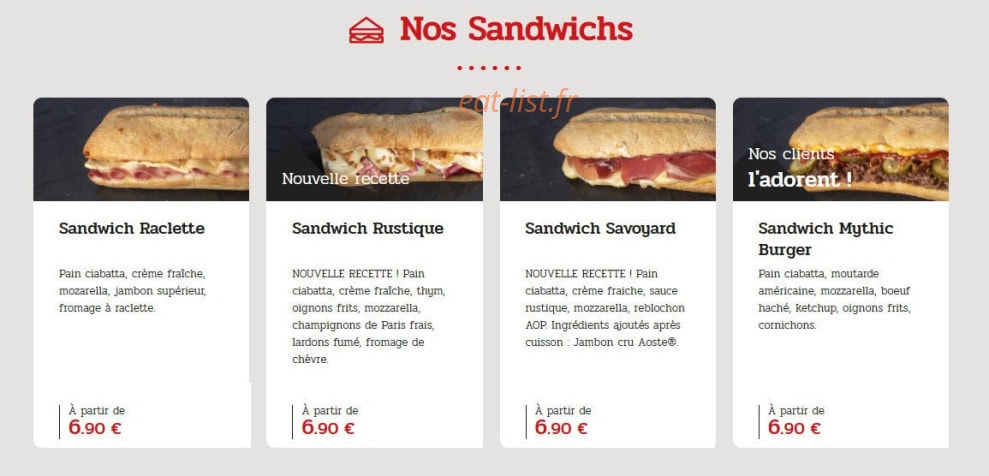 La Boîte à Pizza — carte page 6