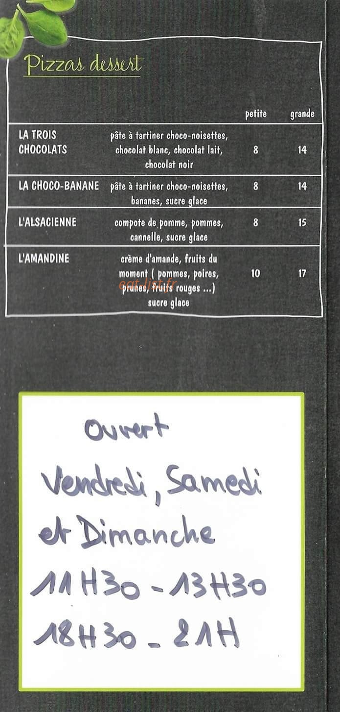 La pizza rôtie — carte page 5