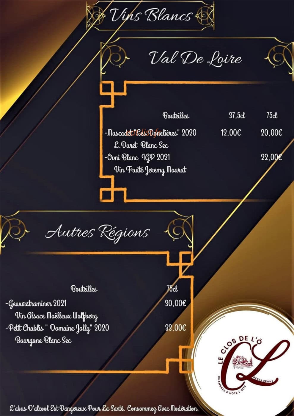 Le Clos de L'o — carte page 7