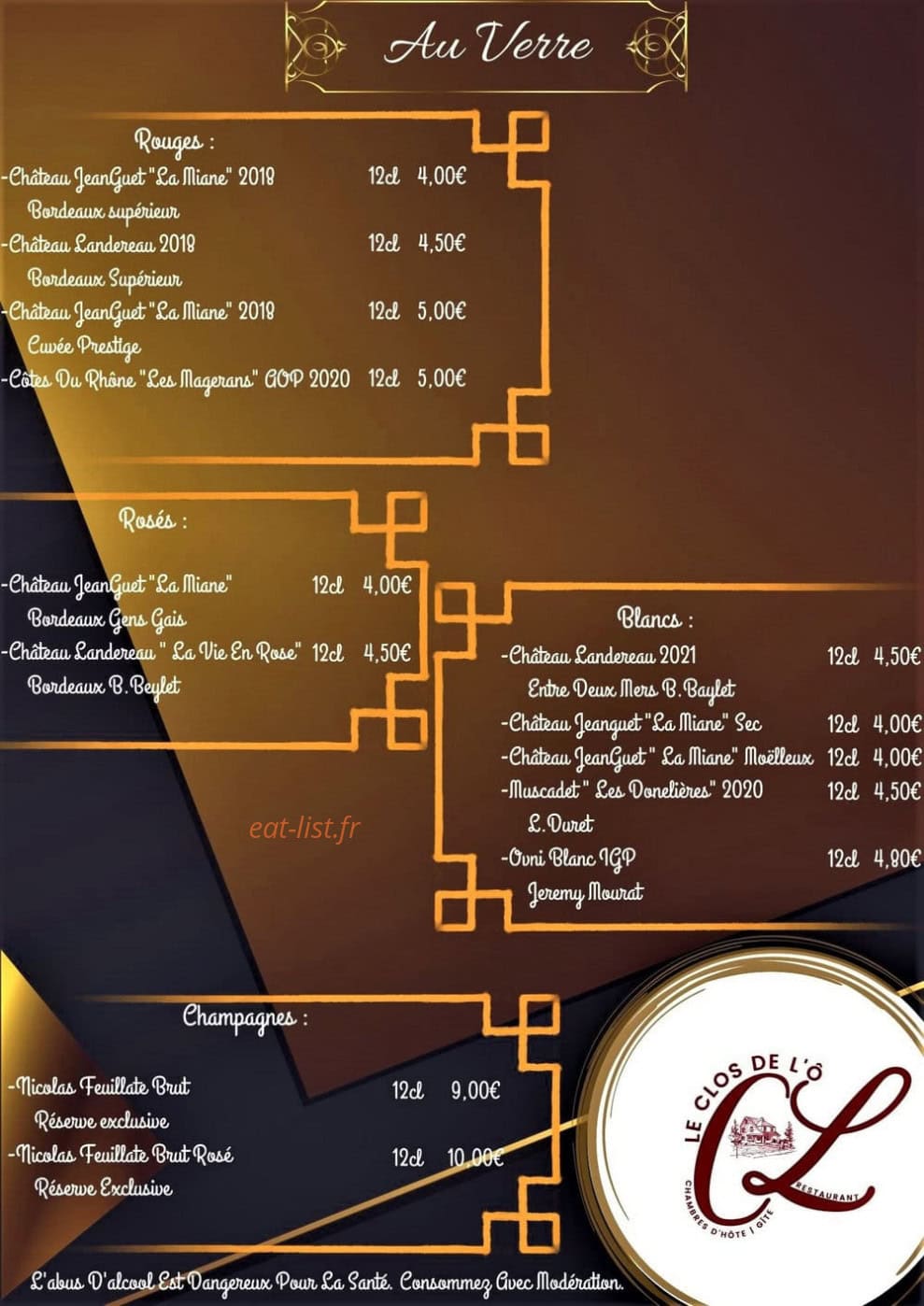 Le Clos de L'o — carte page 9