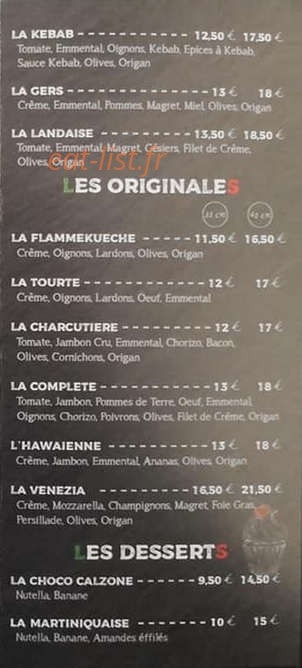 Pizzas Venezia — carte page 4