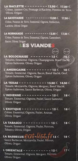 Pizzas Venezia — carte page 3