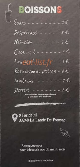 Pizzas Venezia — carte page 6