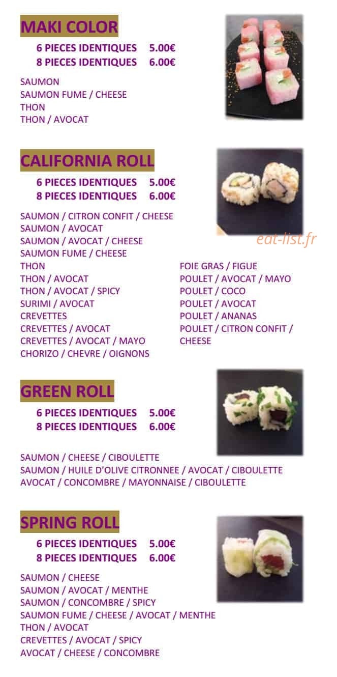Ici Sushi — carte page 5