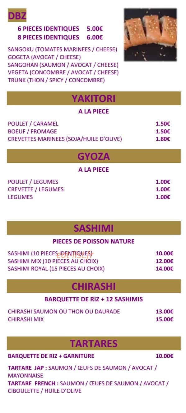 Ici Sushi — carte page 6