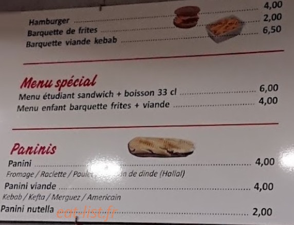 Le Kebab — carte page 2