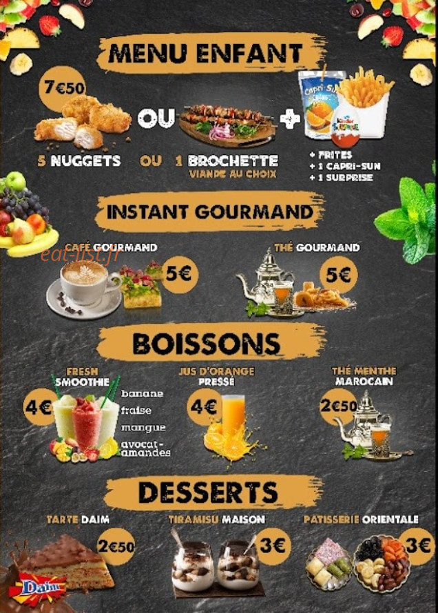 Le tajine — carte page 3