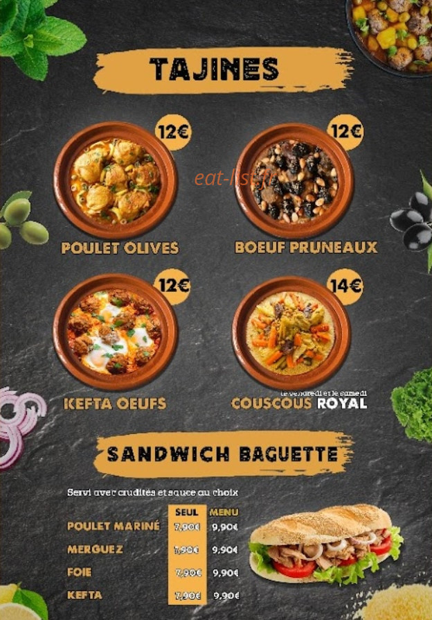 Le tajine — carte page 2