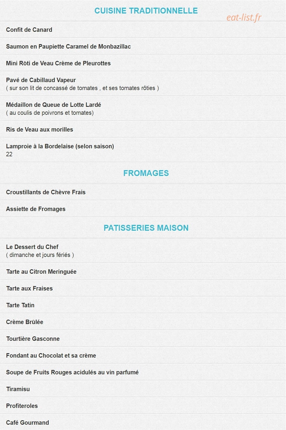 Chez carles — carte page 3