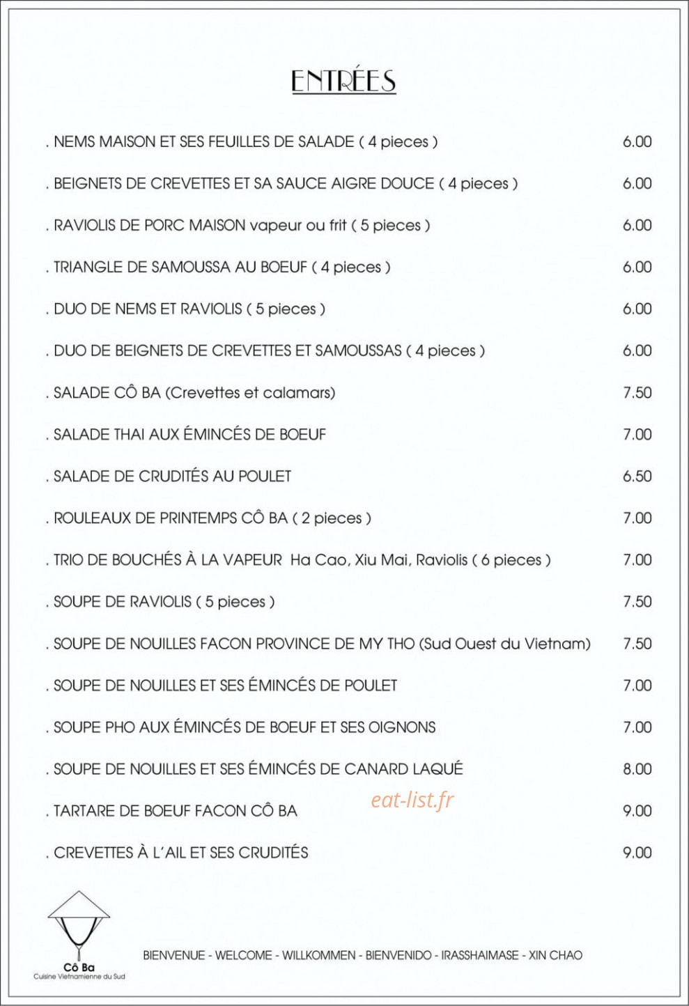 Co Ba — carte page 1