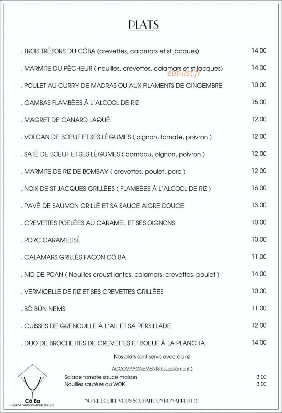 Co Ba — carte page 2