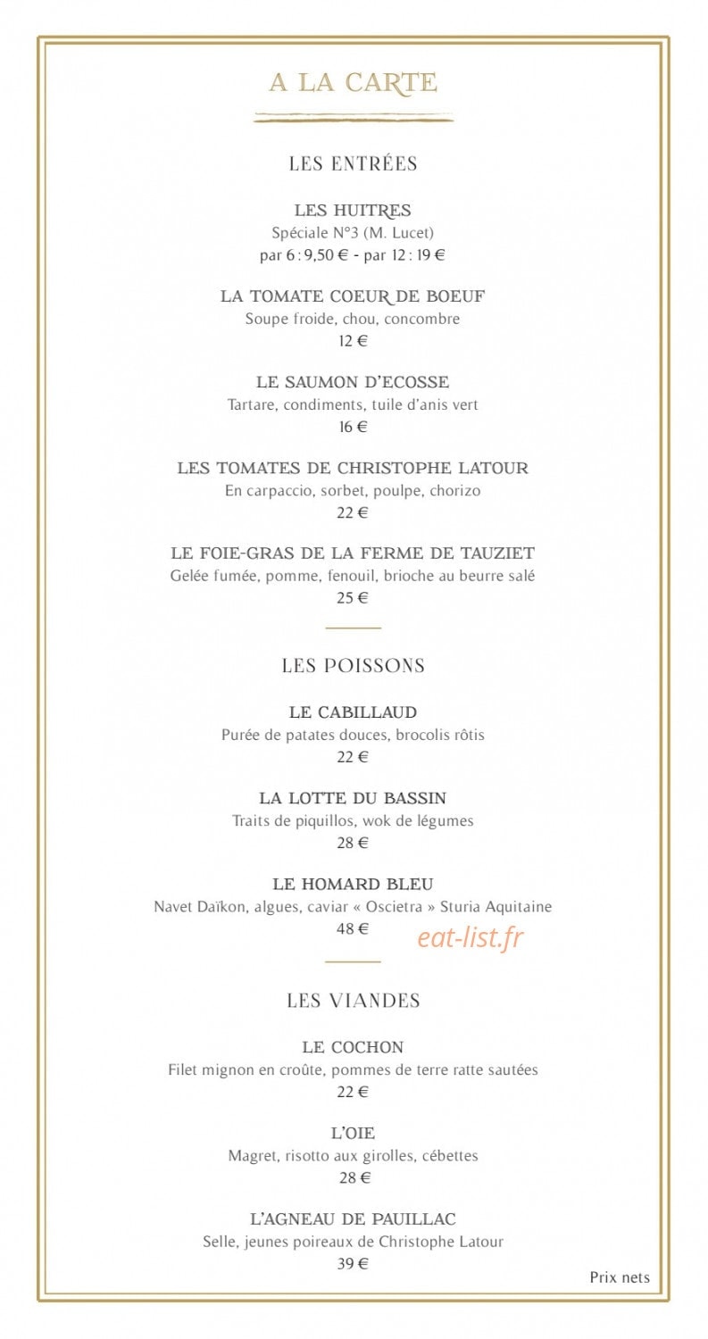 Le Café Lavinal — carte page 2