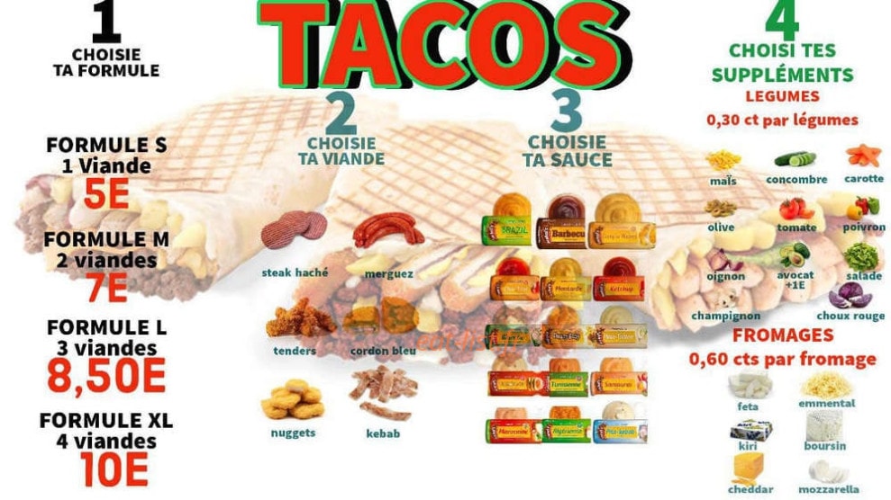 Salad Fried Tacos — carte page 1