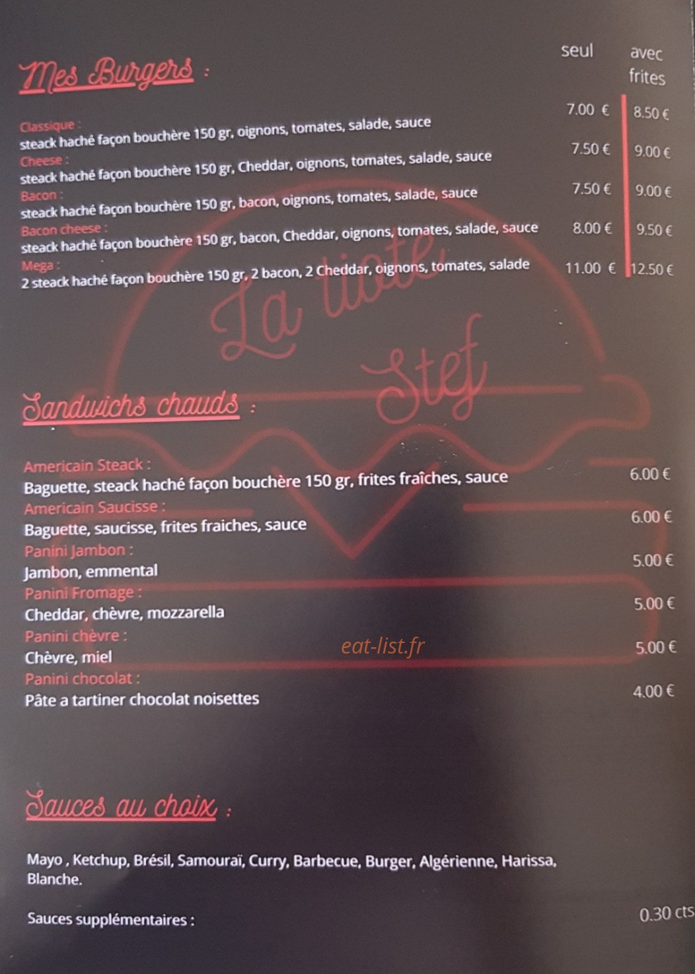 La Tiote Stef — carte page 3