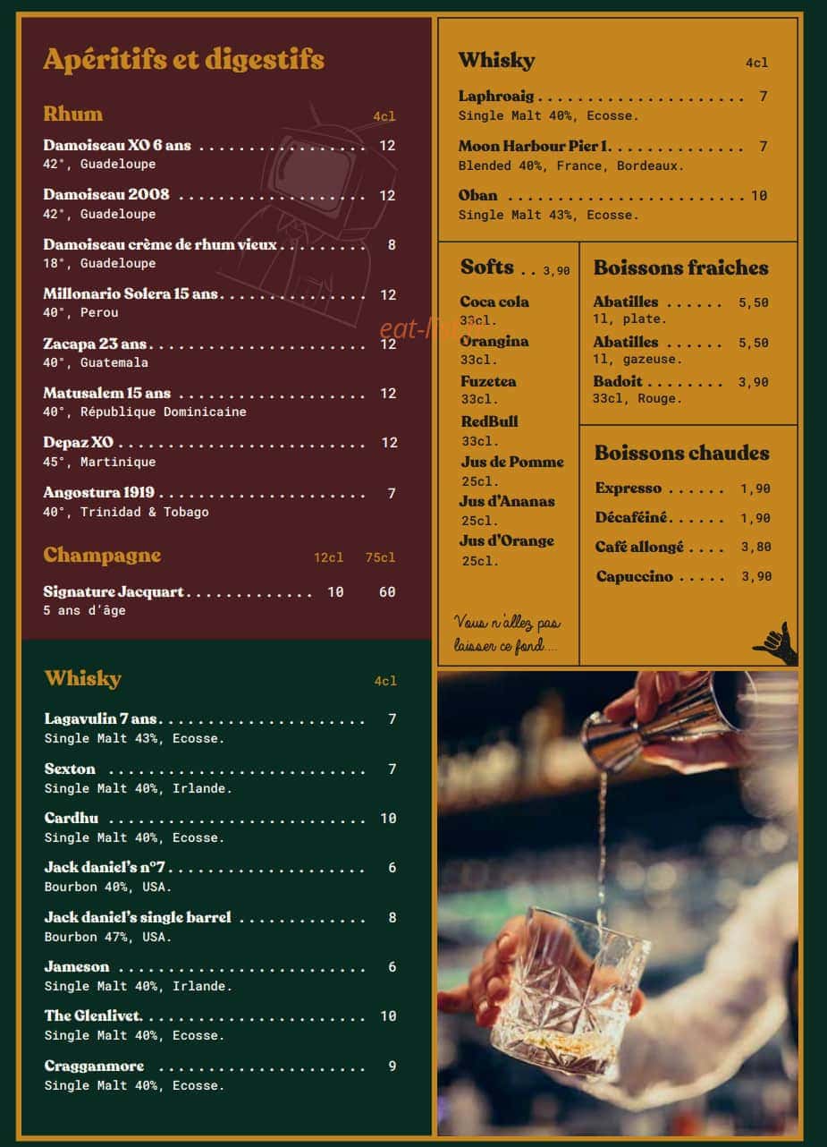 Angel's PUB — carte page 4