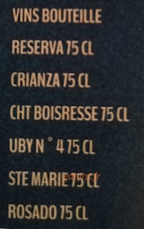 Bodega EL Sevillan — carte page 4