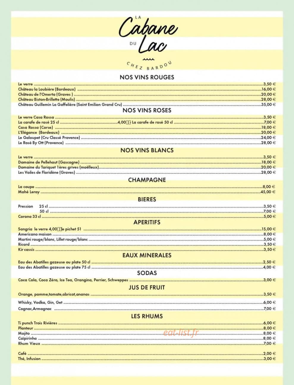 Chez Bardou — carte page 2