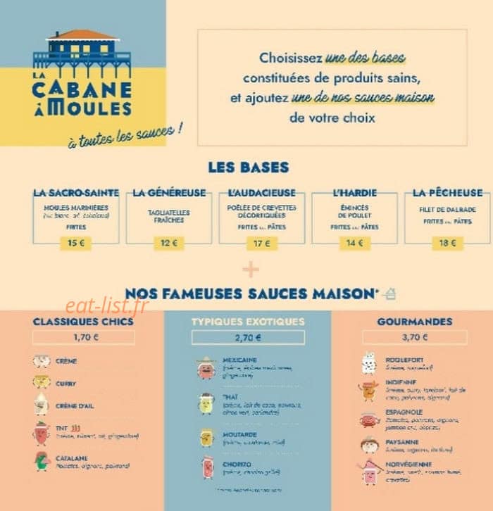 La cabane à moules — carte page 2